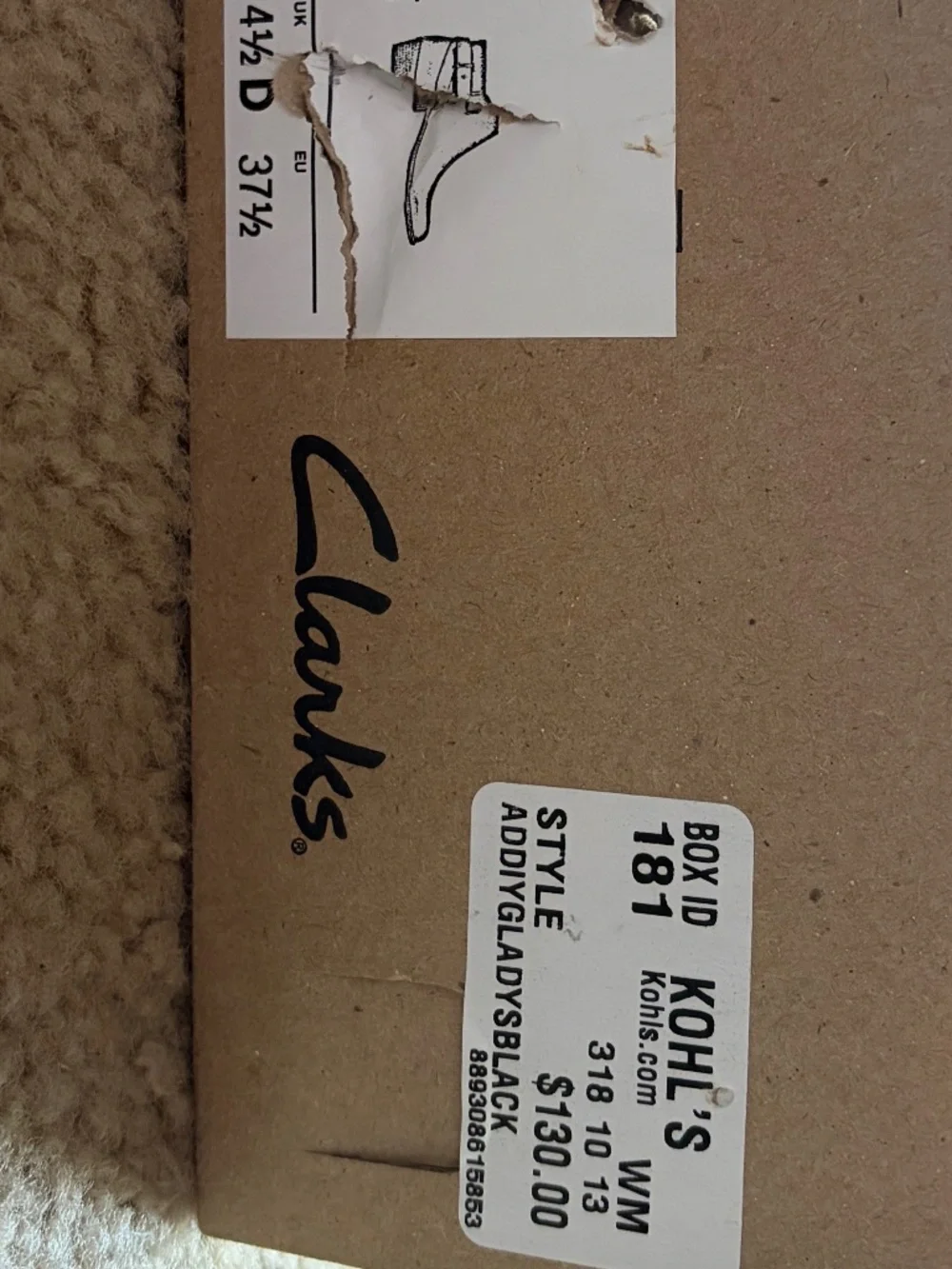 Clarks Addiy Gladys Black Leather Boots - With Box (Size 7)